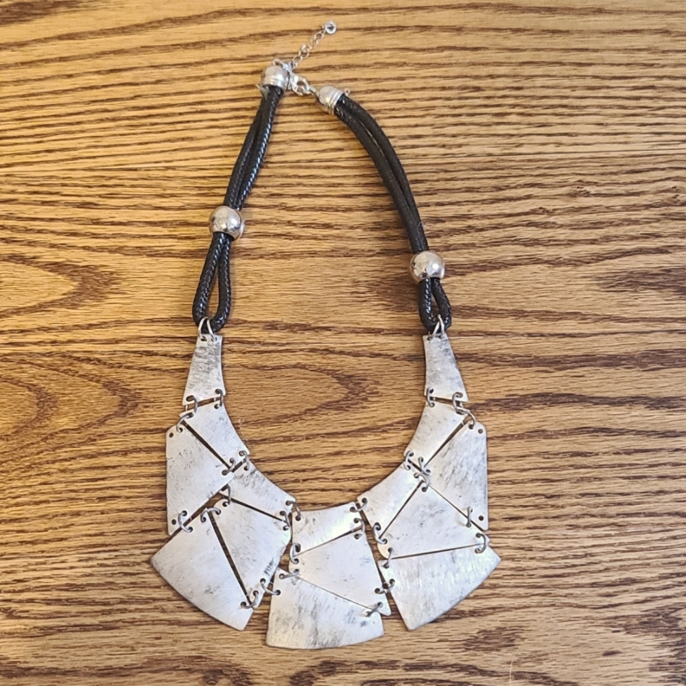 Lia Sophia Silver and Black Necklace